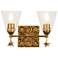 Lucas McKearn Star 8 1/4" Wide 2-Light Gold Bath Vanity Fixture