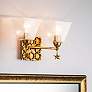 1_Lucas McKearn Star 8 1/4" Wide 2-Light Gold Bath Vanity Fixture