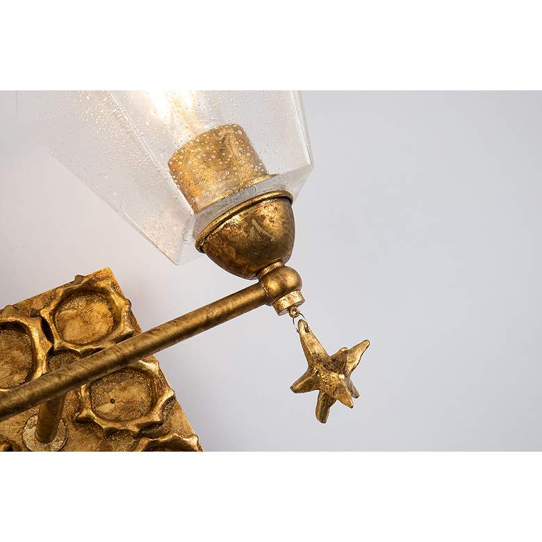 Image 3 Lucas McKearn Star 8 1/4" Wide 2-Light Gold Bath Vanity Fixture more views