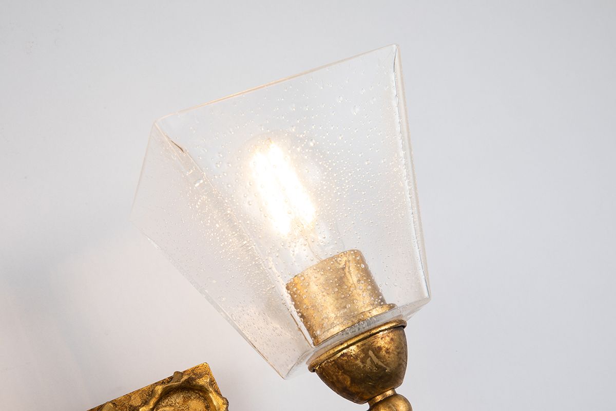 Image 4 Lucas McKearn Star 8 1/4" Wide 2-Light Gold Bath Vanity Fixture more views