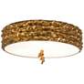 2_Lucas McKearn Trellis 16" Wide Antique Gold Leaf Ceiling Light