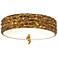 Lucas McKearn Trellis 16" Wide Antique Gold Leaf Ceiling Light