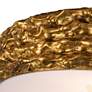 4_Lucas McKearn Trellis 16" Wide Antique Gold Leaf Ceiling Light more views
