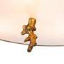 5_Lucas McKearn Trellis 16" Wide Antique Gold Leaf Ceiling Light more views