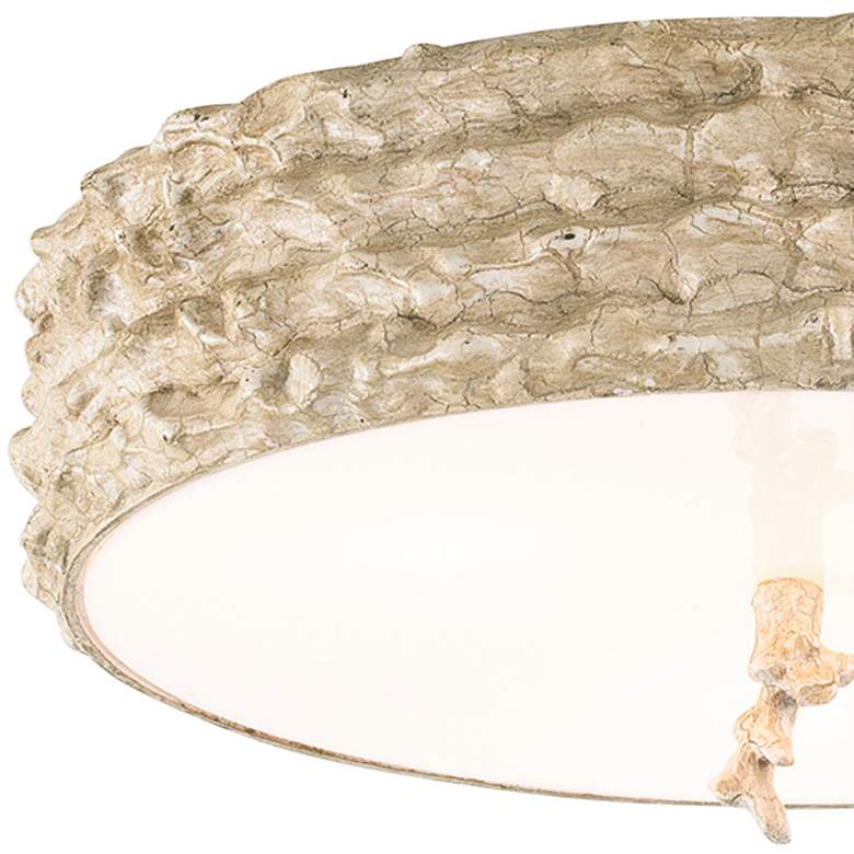 Image 3 Lucas McKearn Trellis 16" Wide Putty Patina Ceiling Light more views