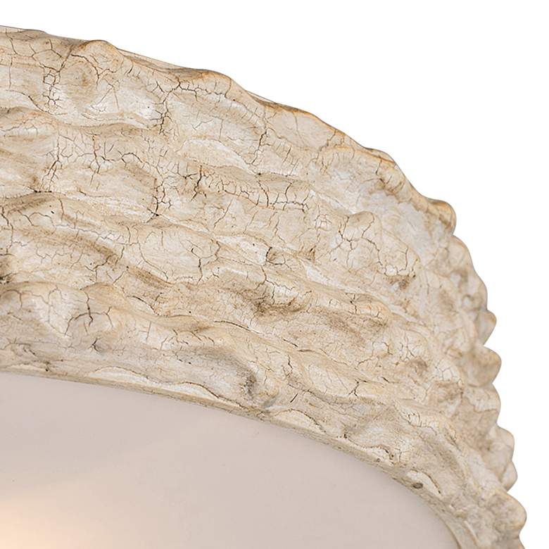 Image 3 Lucas McKearn Trellis 20" Putty Patina Modern Rustic Ceiling Light more views