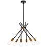 2_Lucca 23" Pendant In Black And Brass