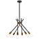 Lucca 23" Pendant In Black And Brass