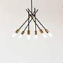 1_Lucca 23" Pendant In Black And Brass