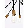 5_Lucca 23" Pendant In Black And Brass more views