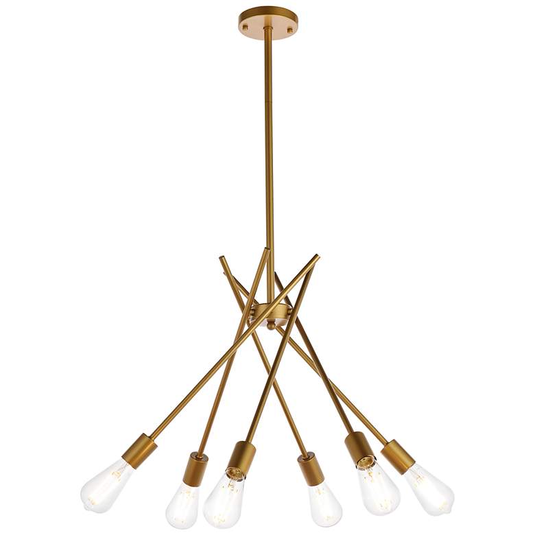 Image 2 Lucca 23" Pendant In Brass