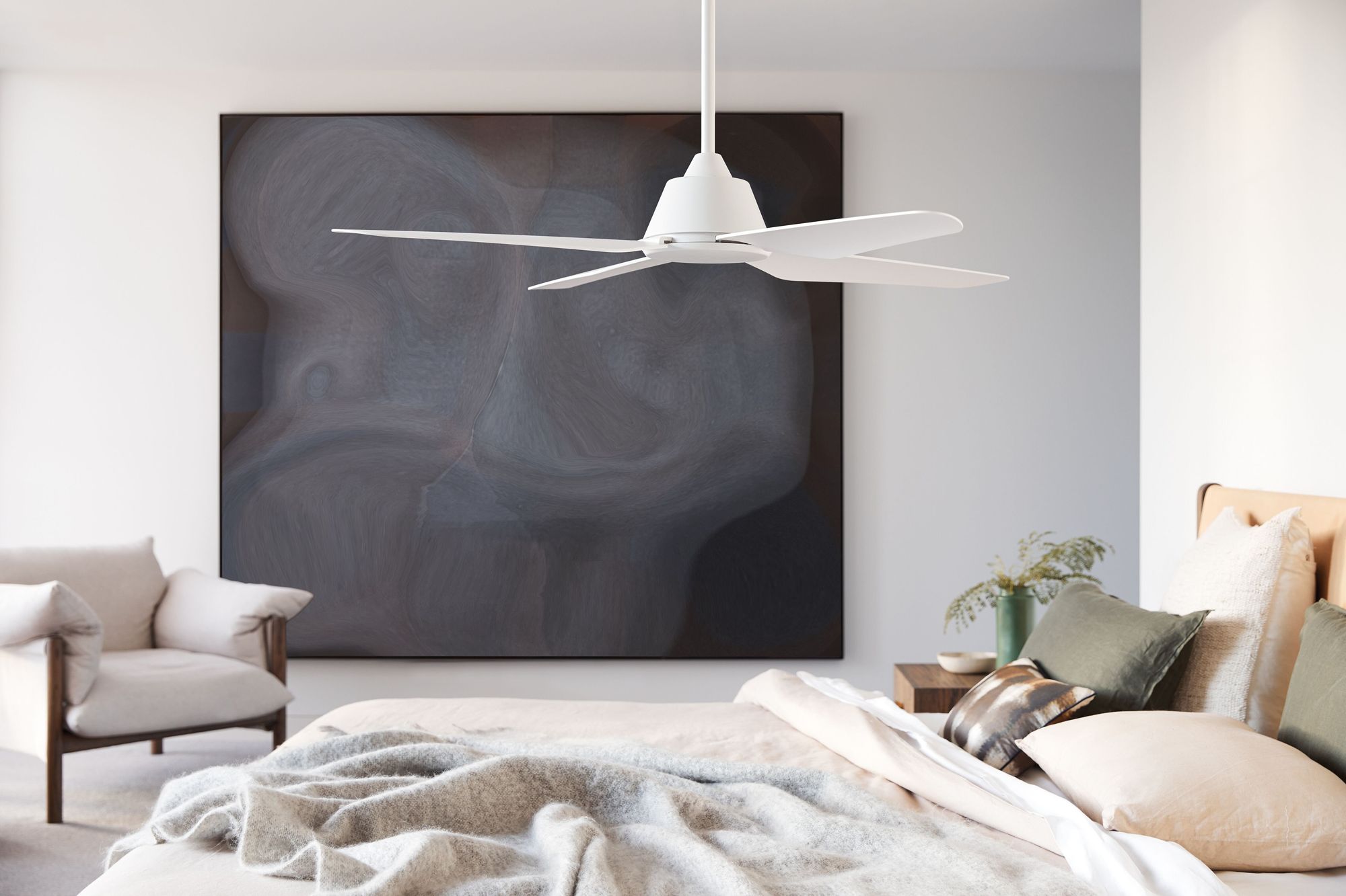 Image 2 Lucci Air Aria 52" Indoor/Outdoor White Fan & Light more views