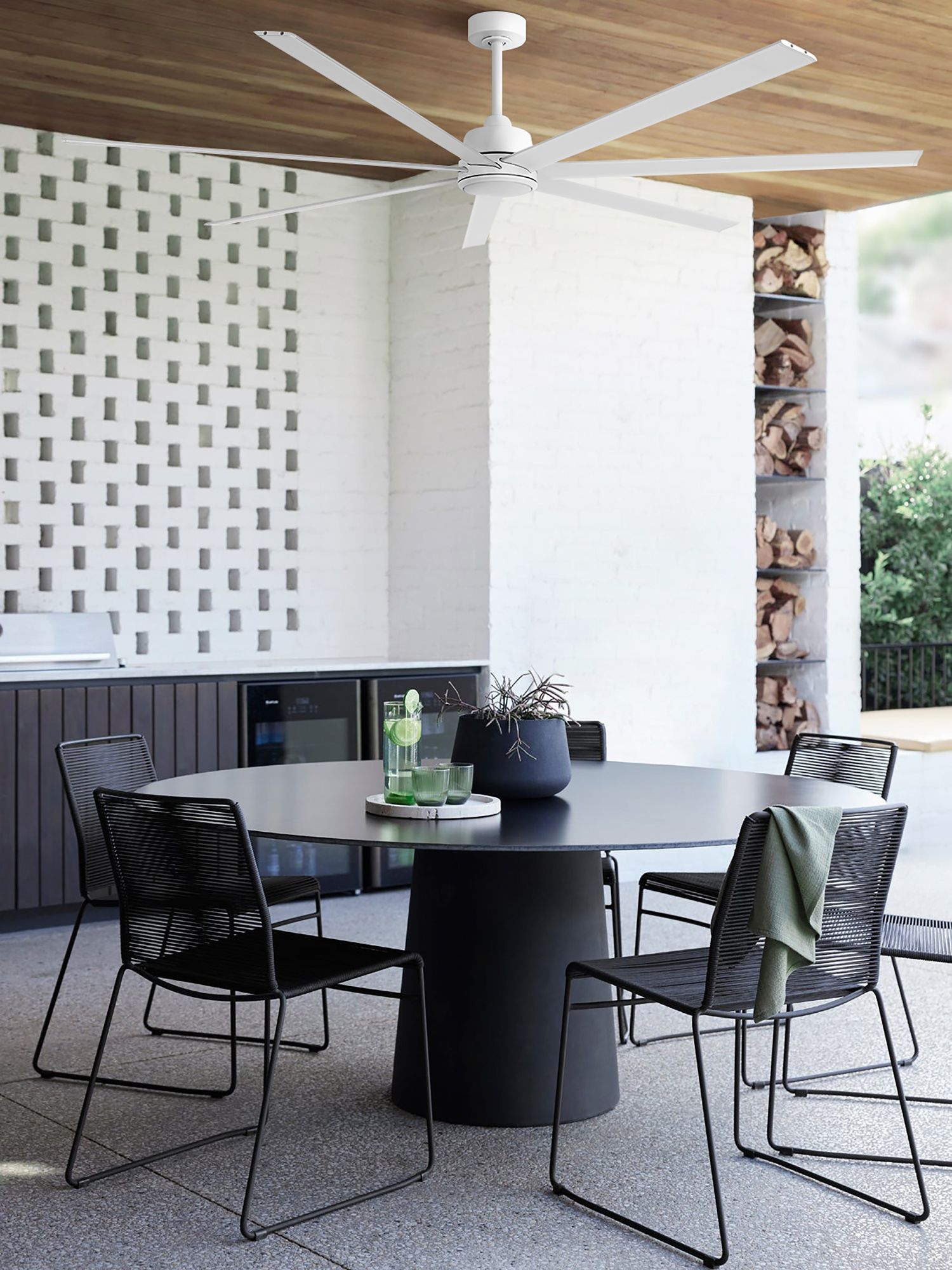 Image 2 Lucci Air Atlanta 72" Indoor/Outdoor DC White Fan & Light more views