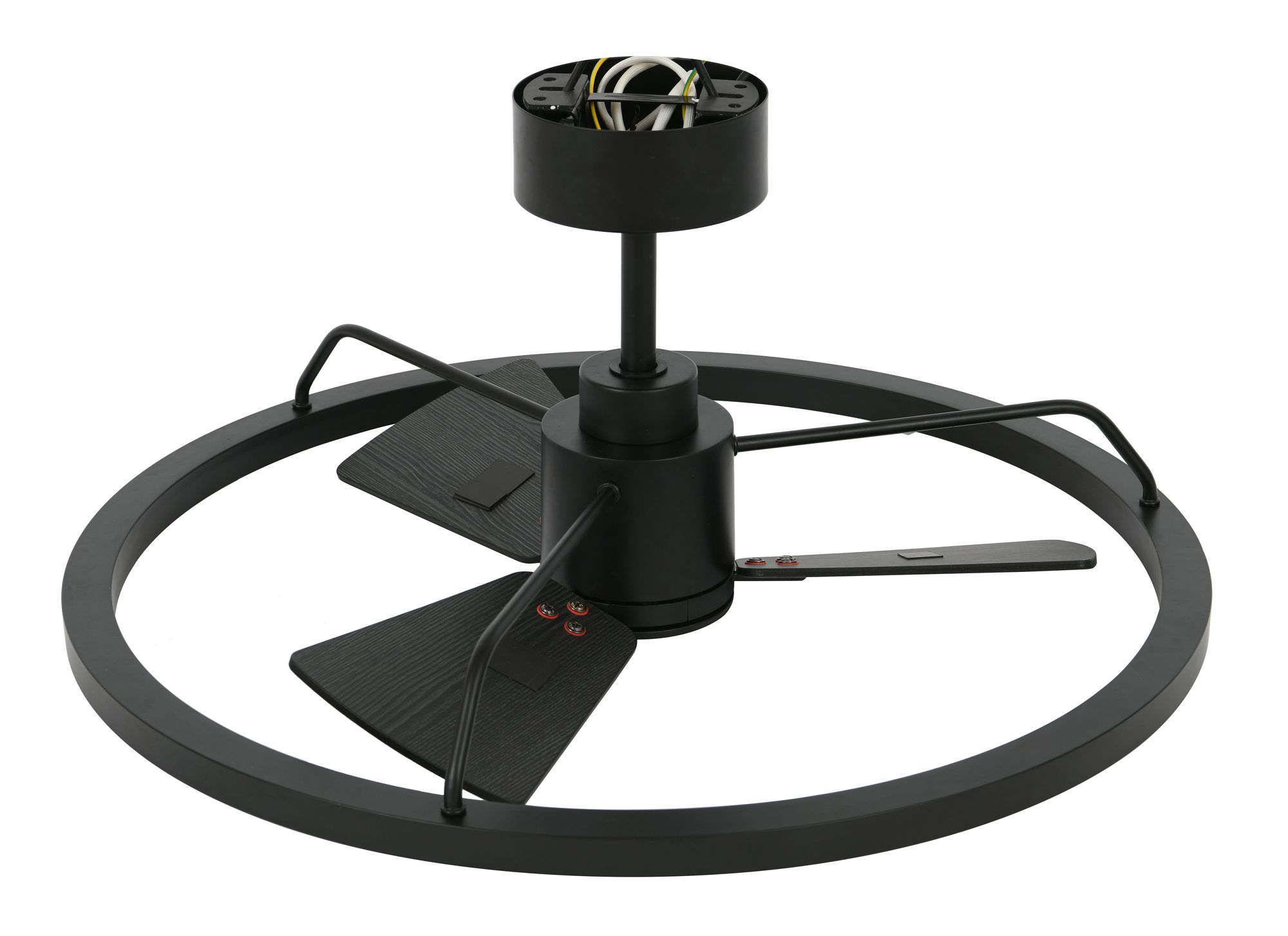 Image 2 Lucci Air Cessna 28" DC Black w/Black Blades Fan & Light more views