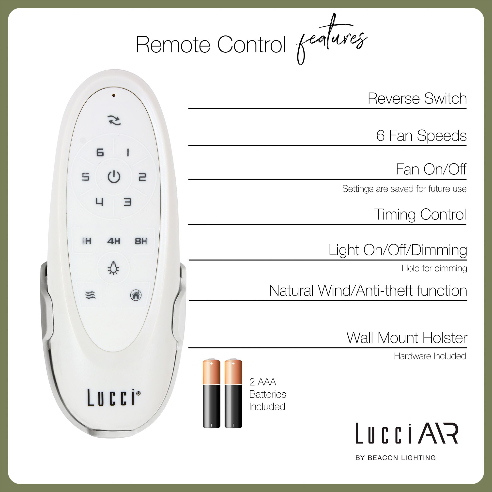 Lucci Air Climate III 52" DC White Fan