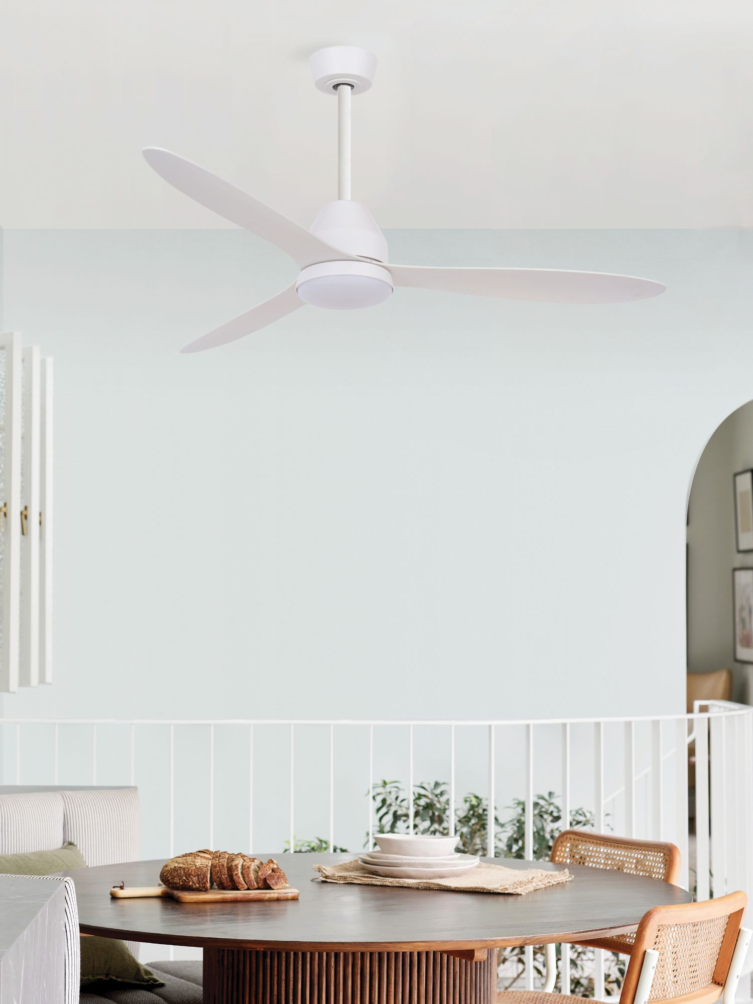 Image 2 Lucci Air Whitehaven 56" DC Smart Indoor/Outdoor White Fan & Light more views