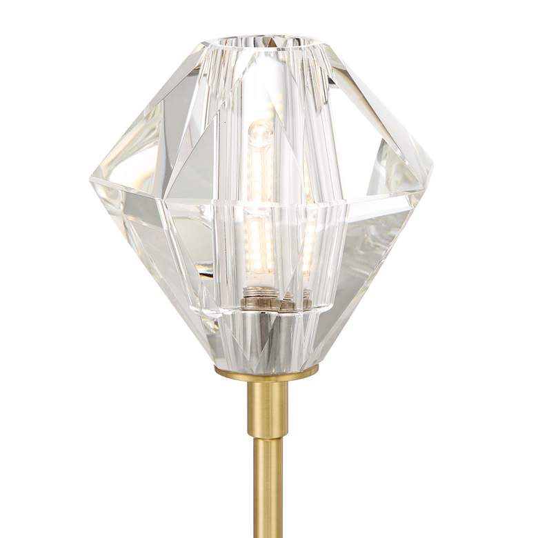 Image 3 Lucent 18 3/4" High Soft Gold and Crystal LED Wall Sconce more views