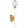 Lucent 18 3/4" High Soft Gold and Crystal LED Wall Sconce