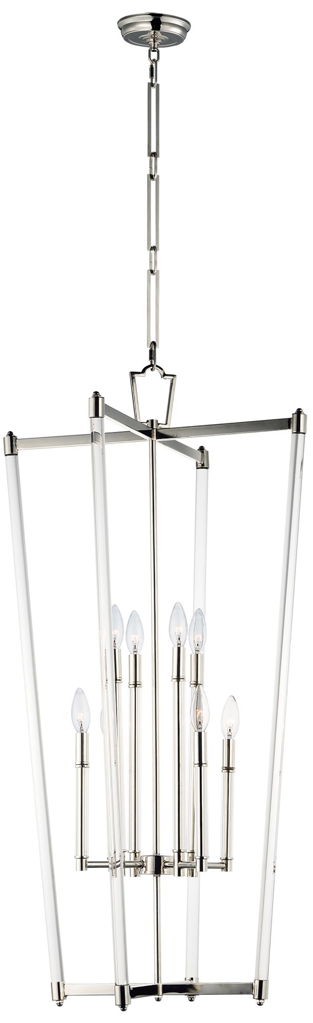 Lucent 8 Light 21.25" Wide Polished Nickel Pendant Light 61N27