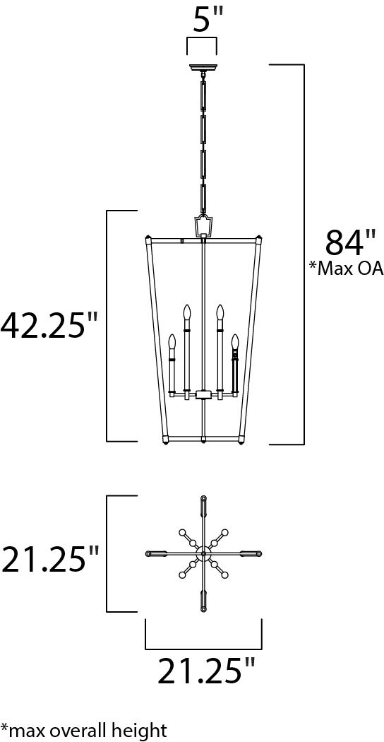 Lucent 8-Light Pendant - Heritage Brass