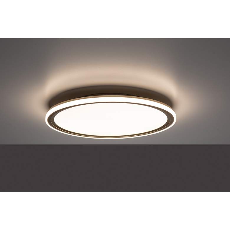 Image 6 Lucerio Matte Brushed Gold LED Flush Mount more views