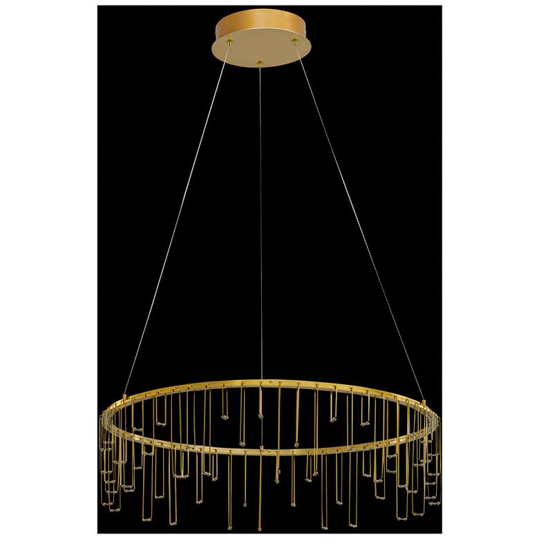 Image 1 Lucerna 26" LED Chandelier in Stainless Steel Gold