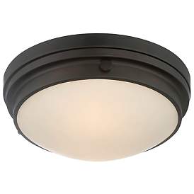 Image5 of Lucerne 15" Wide English Bronze Button Ceiling Light more views