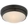 5_Lucerne 15" Wide English Bronze Button Ceiling Light more views