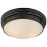 6_Lucerne 15" Wide English Bronze Button Ceiling Light more views