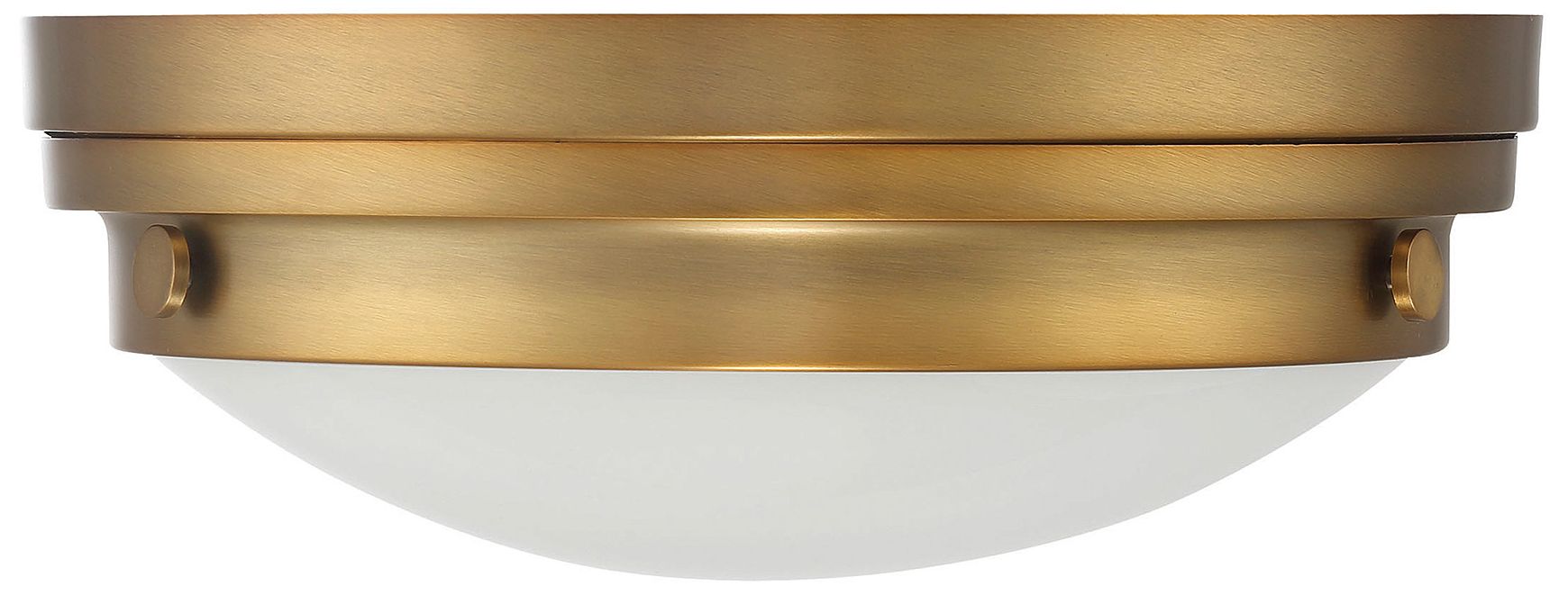 Image 2 Lucerne 2-Light Ceiling Light in Warm Brass more views