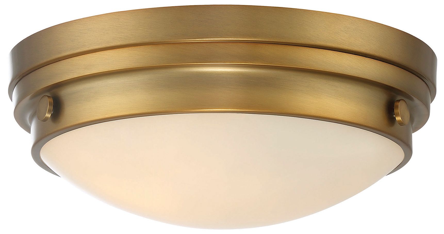 Image 3 Lucerne 2-Light Ceiling Light in Warm Brass more views