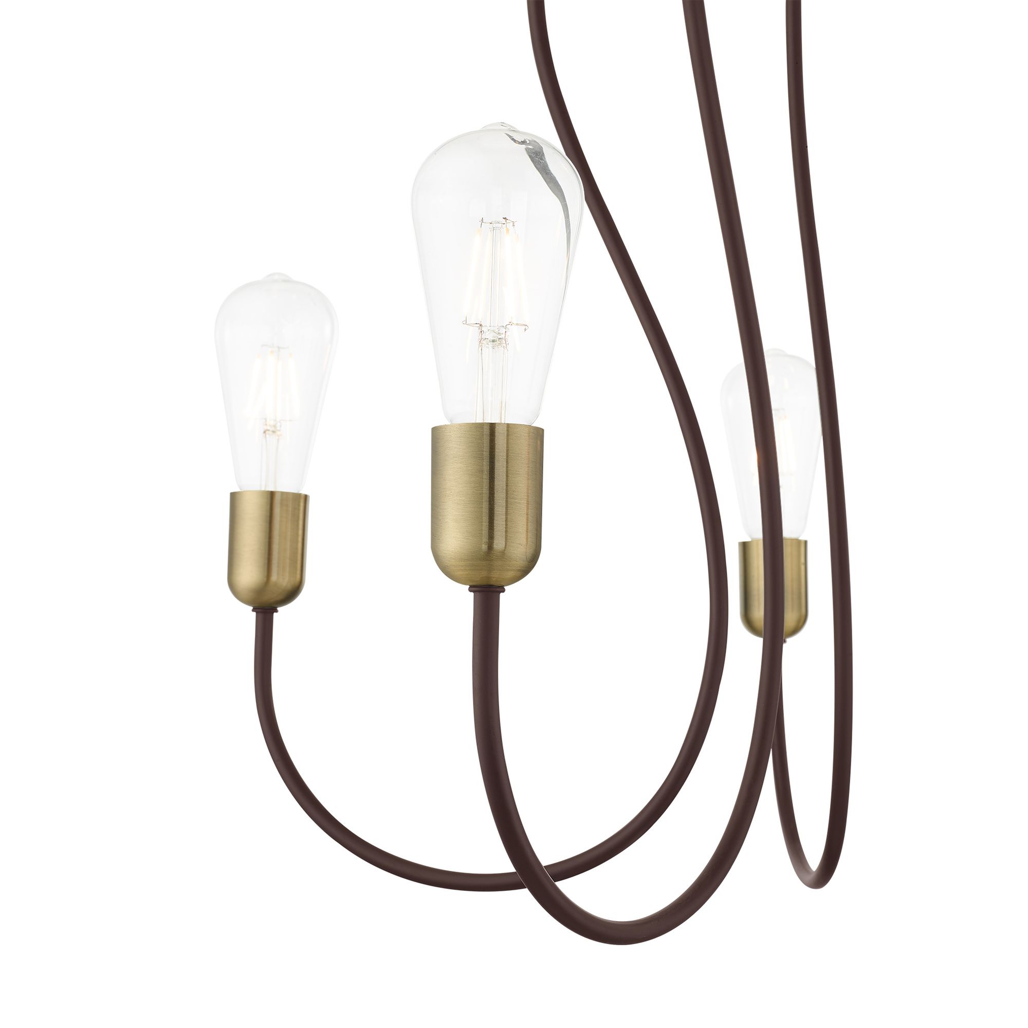 Lucerne 24" Wide Bronze 5-Light Chandelier in scene