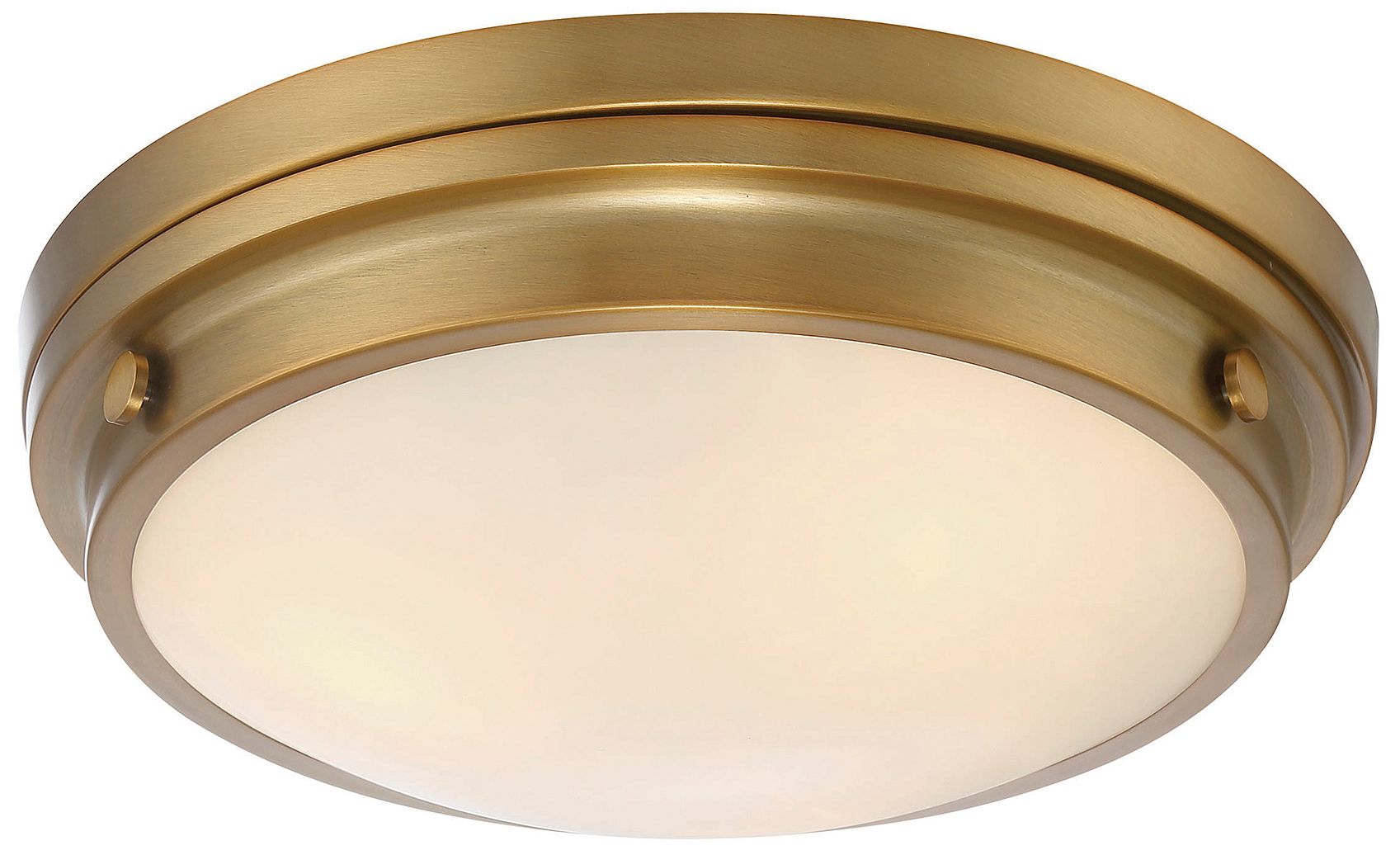 Image 4 Lucerne 3-Light Ceiling Light in Warm Brass more views