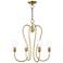 Lucerne 4 Light Antique Brass Chandelier