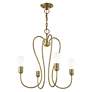 Lucerne 4 Light Antique Brass Chandelier