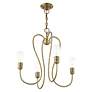 Lucerne 4 Light Antique Brass Chandelier