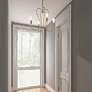 Lucerne 4 Light Antique Brass Chandelier
