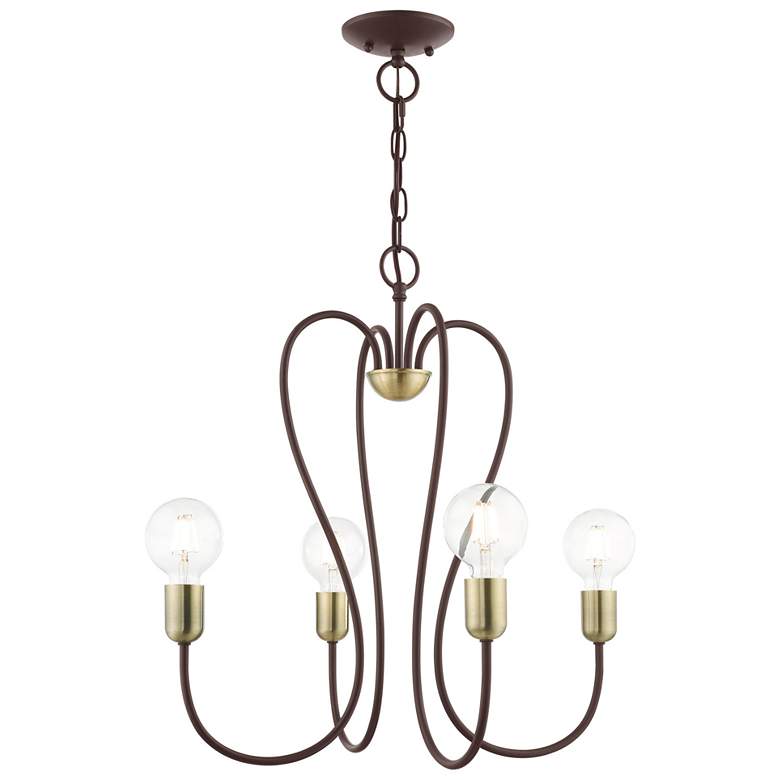 Image 1 Lucerne 4 Light Bronze Chandelier