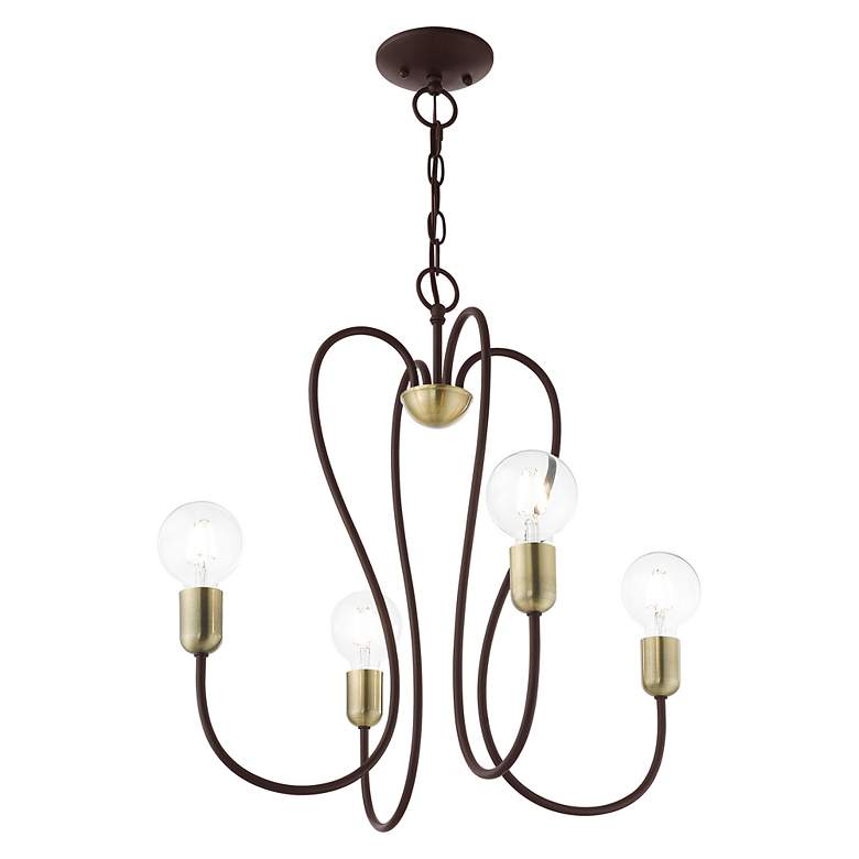 Image 6 Lucerne 4 Light Bronze Chandelier more views
