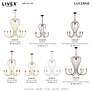 3_Lucerne 5 Light Antique Brass Chandelier more views