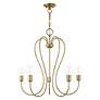 4_Lucerne 5 Light Antique Brass Chandelier more views