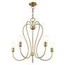 6_Lucerne 5 Light Antique Brass Chandelier more views