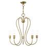 7_Lucerne 5 Light Antique Brass Chandelier more views