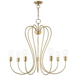 Lucerne 7 Light Antique Brass Chandelier