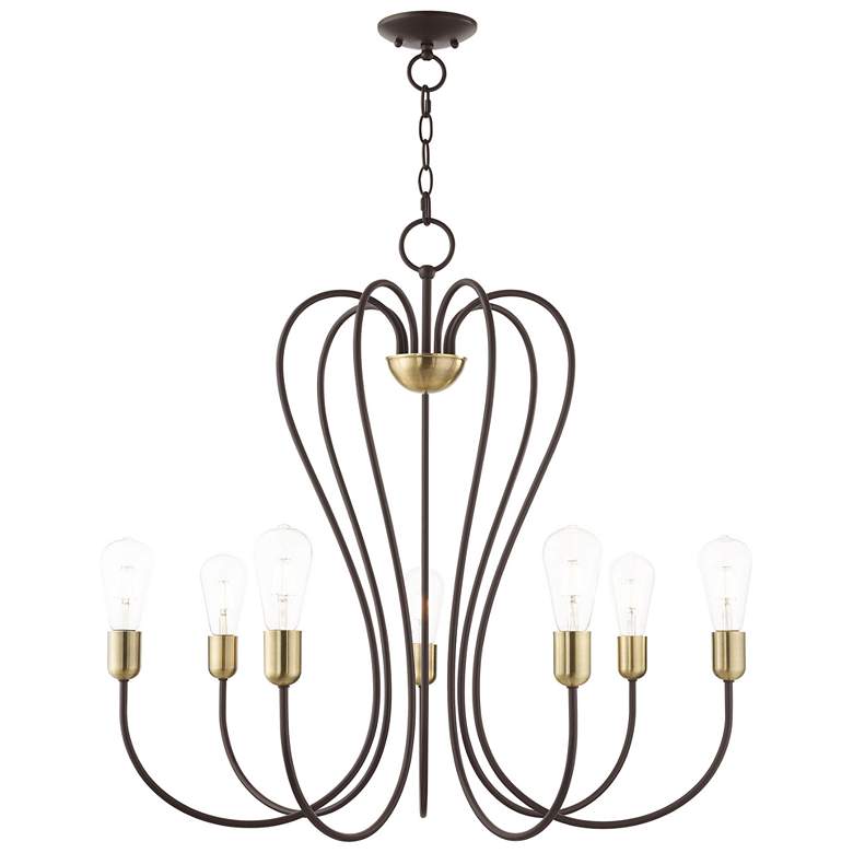 Image 1 Lucerne 7 Light Bronze Chandelier