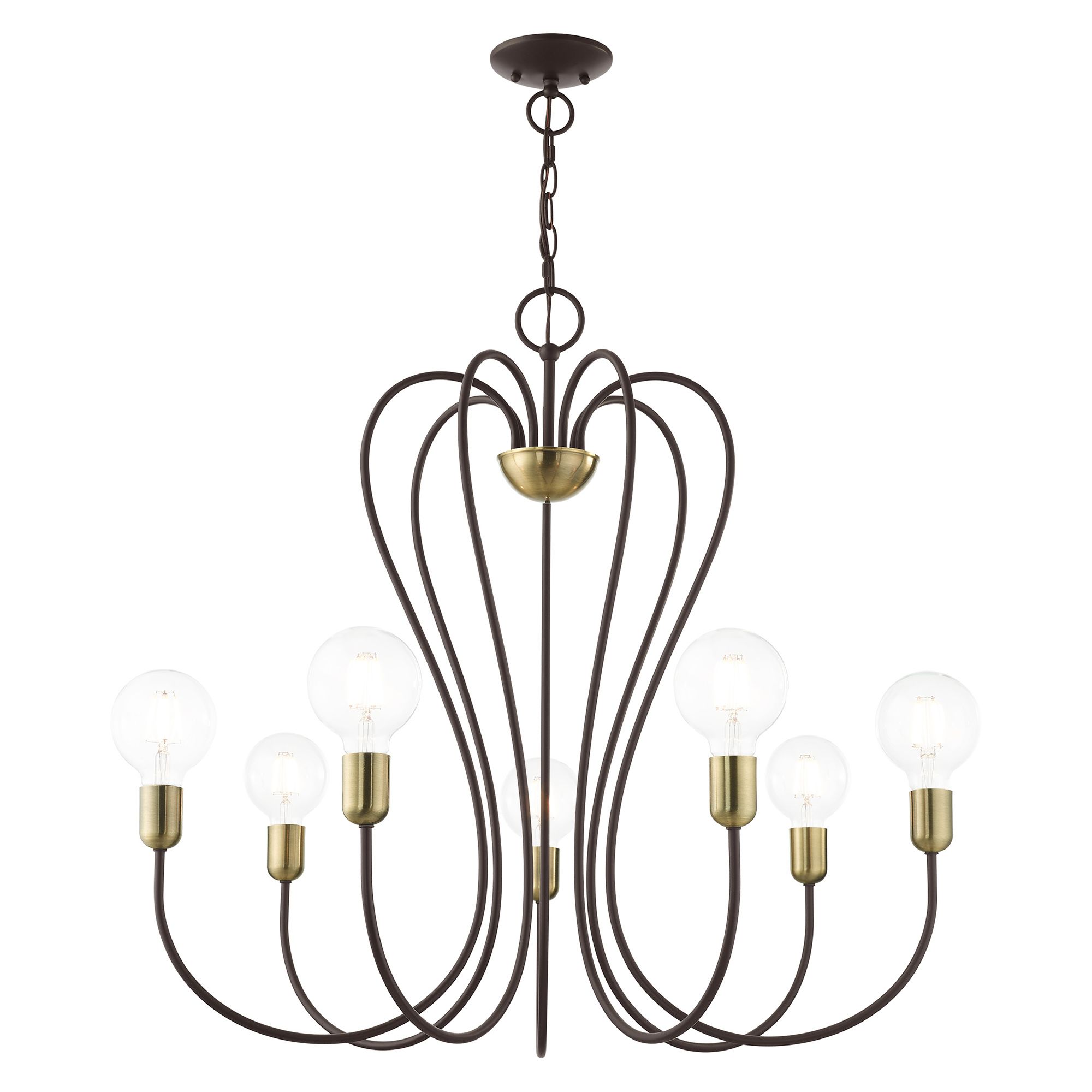 Lucerne 7 Light Bronze Chandelier