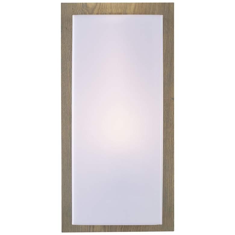 Image 1 Lucero 16 inch High Ash Wood Finish Modern Panel Wall Sconce