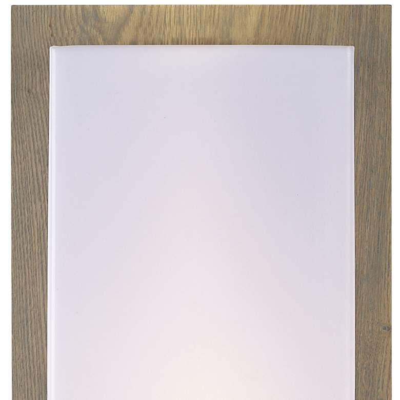 Image 2 Lucero 16" High Ash Wood Finish Modern Panel Wall Sconce more views