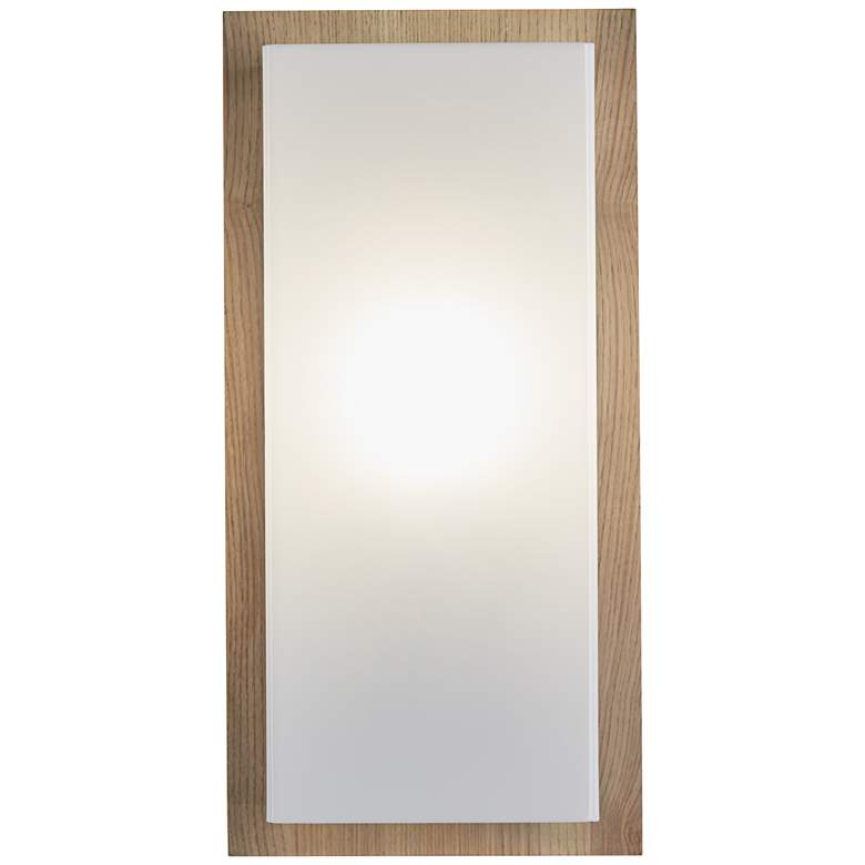 Image 3 Lucero 16 inch High Ash Wood Finish Modern Panel Wall Sconce more views