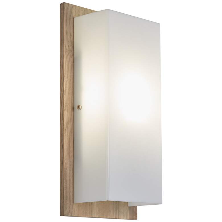 Image 4 Lucero 16 inch High Ash Wood Finish Modern Panel Wall Sconce more views